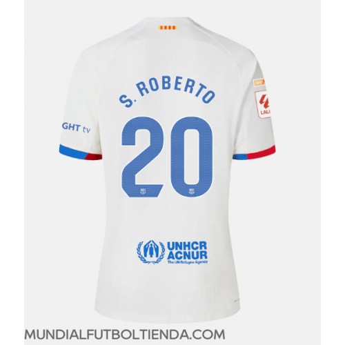 Camiseta Barcelona Sergi Roberto #20 Segunda Equipación Replica 2023-24 mangas cortas